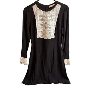 Sandro Black/White Lace Dress‎ US 
Size 1*OG Price $269.50*
